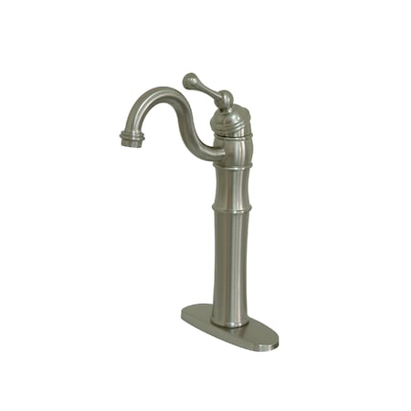 Kingston Brass Vessel Sink Faucet, Brushed Nickel KB3428BL